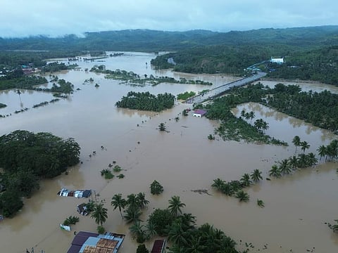 Some parts of Poblacion, Monkayo, Davao de Oro experienced flooding on February 1, 2024, due to the low pressure area on Wednesday, January 31. 
