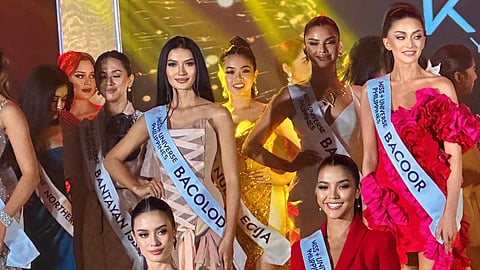 Representing Bacolod City, Yvonne shines is among the standouts as the local franchise of Miss Universe introduces the candidates on Sunday.
