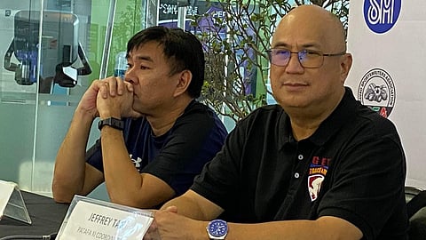 ATHLETICS FESTIVAL. Davao City Track and Field Association (DCTFA) president Kenneth Sai and Philippine Athletics Track and Field Association (Patafa) 11 regional coordinator Jeffrey Tan guest at the Davao Sportswriters Association (DSA) Forum held at The Annex of SM City Davao held on Thursday, February 8, to promote the 2nd Davao City Athletics Festival, which is one of the official events of the 2024 Araw ng Dabaw Sports Festival. 