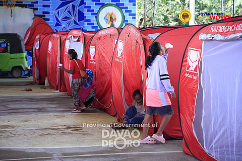 The Provincial Government of Davao de Oro evacuated residents in Barangays Masara, Mainit, Tagbaros, Elizalde, and Panibasan due to a landslide that happened in Masara in Maco Tuesday evening, February 6, 2024.