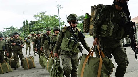 MANILA. The 10th Infantry (Agila) Division of the Philippine Army sent the 102nd Division Reconnaissance Company as a contingent for the Combined Arms Training Exercise "Katihan" on February 27, 2024, from Headquarters 10ID, Mawab, Davao de Oro, to Camp O'Donnell, Capas, Tarlac.