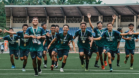 PALARO-BOUND. The Davao Region Athletic Association (Davraa) Meet 2024 secondary boys football champion team Davao del Norte Pioneers, who won their first regional title,  will compete in their first Palarong Pambansa in Cebu City. 