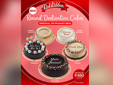 Make moments more special with Red Ribbon’s new round dedication cakes