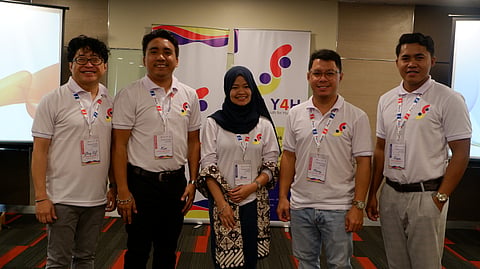 The Davao Delegation. Lto R: Gonzales, Angon, Angas, Lamanilao, Ramirez.