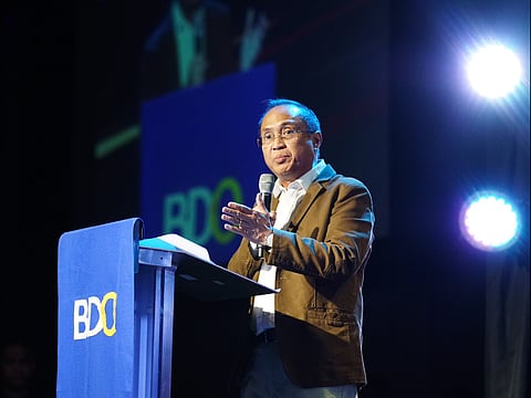 BDO’s Executive Vice President and Institutional Banking Group (IBG) Head Charles M. Rodriguez delivers his keynote presentation, commending the impressive performance of the IBG team. He also shared  his vision for the year.