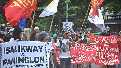 Police justify playing loud music during rally as a way to ‘celebrate’