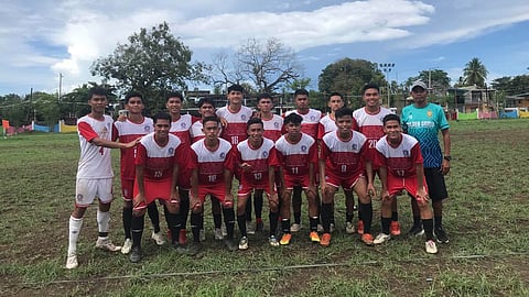 CEAP CHAMPIONS. The Holy Cross of Davao College (HCDC) men’s football team secures a gold medal for  Davao Region in the recently concluded Catholic Educational Association of the Philippines (Ceap) Mindanao Games 2024 football competition held in Nasipit, Agusan del Norte.

