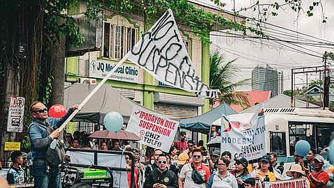 CEBU. At least 22 transport groups stage a “unity walk” to amplify their opposition on the proposed temporary suspension of the PUV Modernization Program on August 5, 2024.