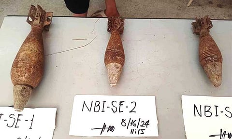 Three mortars were found at the Barangay Hall in Barangay Centro Agdao, Davao City around noon on August 16, 2024.