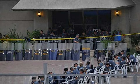 Heightened security measures, including yellow caution tape, were put in place around the Kingdom of Jesus Christ (KOJC) cathedral on Sunday, September 1, 2024 --- the 39th founding anniversary of KOJC.