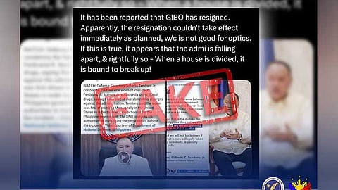 Marcos denies resignation of Gilbert Teodoro