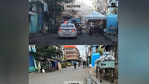 Tent on Panganiban St. taken down