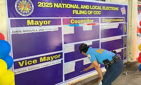 Situation during the sixth day of the filing of certificates (COC) for the 2025 national and local elections in the Commission on Elections-Davao Region (Comelec-Davao) Magsaysay Park, this city. As of 4:40 pm, Sunday, October 6, 2024, Comelec-Davao has received around 25 political aspirants from various posts.