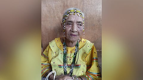 Lola Iran in Bagobo Klata clothing