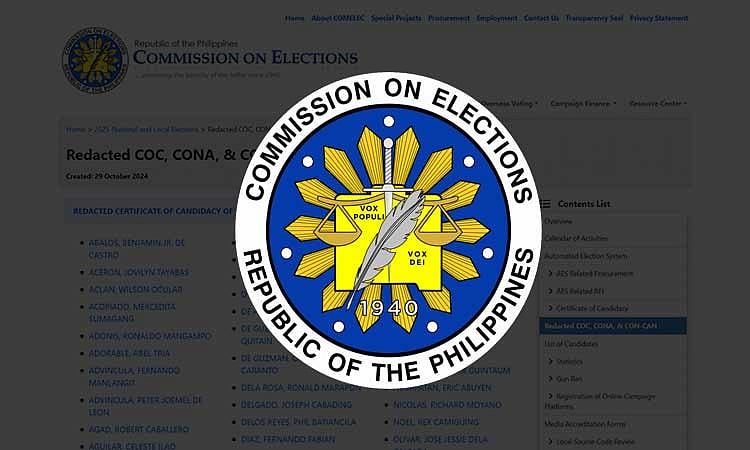 Comelec starts deloying BPE paraphernalia