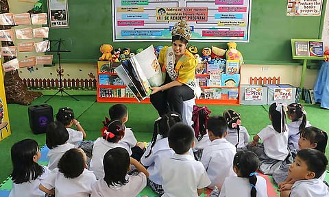 Kapitan Tomas Monteverde Sr. Central Elementary School SpEd Center deepened the impact of reading on its learners as invited mystery reader 2024 Mutya ng Davao Hanna Maj Piccio shared her story of making books her hiding place during the school’s launch of Reading Month, kindergarten playground, and reading hub inauguration on November 5.