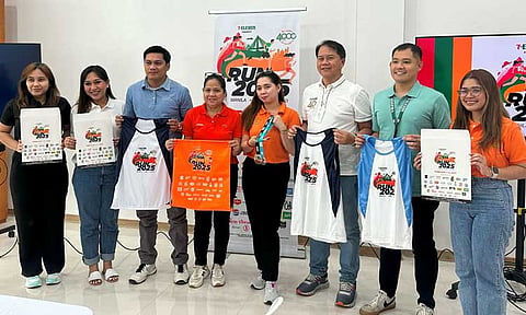 7-ELEVEN RUN. Organizers of the 7-Eleven Run 2025 unveil the official singlets and medals during a media launch on Thursday, December 13, 2024. 