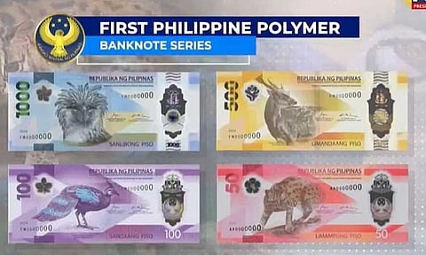 The Bangko Sentral ng Pilipinas (BSP) unveiled the first-ever Philippine polymer banknote series, featuring P500, P100, and P50 denominations, on Thursday, December 19, 2024. These polymer banknotes, which are set to enter circulation in the first quarter of 2025, are designed to be "smarter, cleaner, and stronger," according to BSP Governor Eli Remolona.
