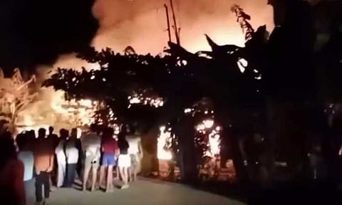 A fire broke out in Sulop, Davao del Sur, on January 4, 2025, around 10:47 p.m., affecting five families. 
