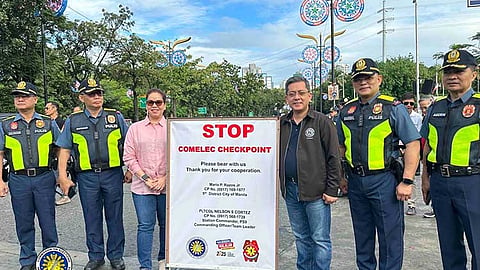 MANILA. Launching of Comelec checkpoint for the May 12, 2025 NLE and Barmm Parliamentary Elections.