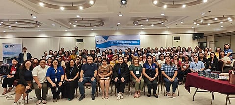 FDC Misamis Power Corporation (FDC Misamis), Knowledge Channel Foundation Inc. (KCFI), and the Department of Education-Region 10 (DepEd-Northern Mindanao) launched the Learning Effectively through Enhanced and Evidence-Based Pedagogies (LEEP) in Reading Training. The event brought together 80 participants from various schools in the Districts of Tagoloan and Villanueva, Misamis Oriental, during a three-day training session held at De Luxe Hotel, Cagayan de Oro City, from January 24 to 26, 2025. 
Present during the kick-off ceremony were DepEd-NorMin Assistant Schools Division Superintendent Dr. Mary Ann Allera (sixth from left), FDC Misamis AVP for Corporate Communications, Sustainability, and External Affairs Atty. Lysander N. Castillo (fifth from left). Knowledge Channel’s Training Officer Christine Billedo (third from left) facilitated the training.