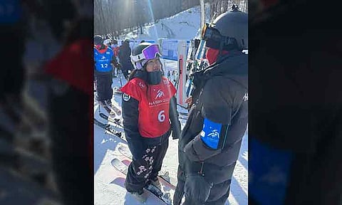 NEWBIE FINISH. Laetaz Amihan Rabe marks her debut in the 9th Asian Winter Games with a sixth place finish in the women's freeski slopestyle event on Tuesday, February 11, 2024, at the Freeski Slopestyle Stadium in Heilongjiang province.