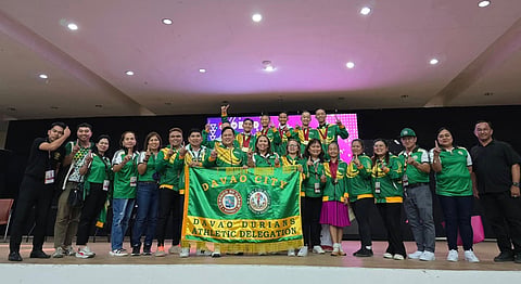 Davao City's dancesport team dominates by securing 19 golds and five silvers to boost the Durians' medal haul after Day 2 of the Davao Region Athletic Association (Davraa) Meet 2025, Tuesday, March 12, 2025.