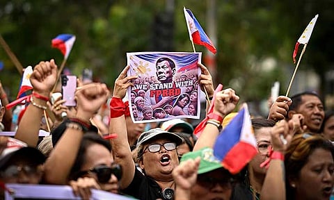 SEA OF SUPPORT.  A massive crowd floods C.M. Recto Street, transforming the 88th Araw ng Dabaw into a show of solidarity! Following the Parada Dabawenyo, the solidarity walk made its way to San Pedro Square, where supporters rallied behind former president Rodrigo R. Duterte on Sunday, March 16, 2025.