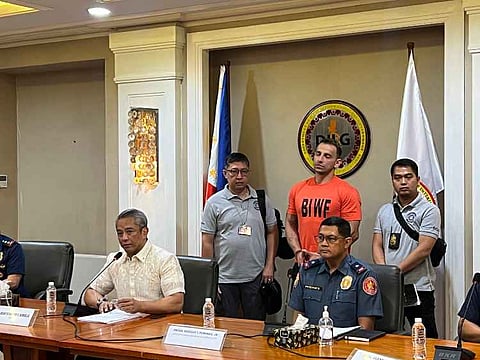 MANILA. Presentation of arrested Russian vlogger Vitaly Zdorovetskiy.