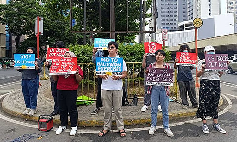 Progressive groups gathered at Freedom Park in Davao City on Saturday, April 26, 2025, to voice concerns over the Balikatan 2025 exercises and the expansion of Enhanced Defense Cooperation Agreement (EDCA) bases.