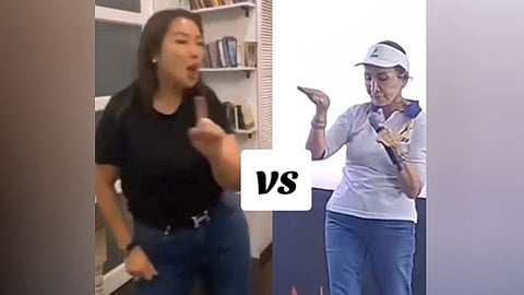 Pam Baricuatro (left) and Cebu Governor Gwendolyn Garcia