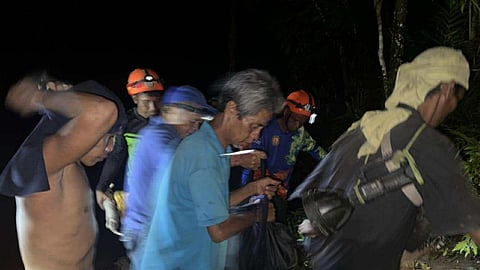 An 84-year-old woman was found lifeless after being swept away by floodwaters following heavy rainfall in Sitio Cambaga, Barangay Ginabucan, in the town of Catmon, Cebu province around 11:00 p.m. on Monday, June 16, 2025. (Contributed) 