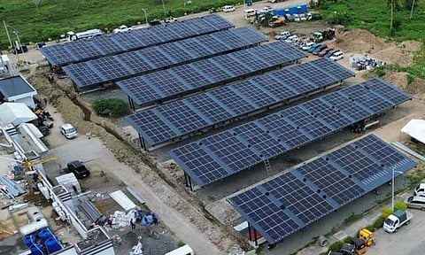 The city government of Samal has saved as much as P132,095 since it has put into operation the P50 million Samal Renewable Energy Project which also serves as spaces for car park  at the City Hall ground.