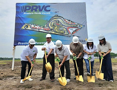 WORLD-CLASS RACING CIRCUIT

A world-class motorsports facility is set to rise in Lubao, Pampanga.

Provincial leaders, including Governor Dennis Pineda; Businessman Bong Pineda; Lubao Mayor Esmie Pineda; DILG Undersecretary Nestor Sanares and others lead the ground-breaking ceremonies for the Pradera Verde Circuit on Sunday, June 22. Photo by Chris Navarro