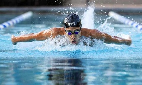 SINGAPORE-BOUND. US-based Filipino Gian Christopher Santos hopes to perform well at the World Aquatics Championships in Singapore. Also competing are Filipino-German swimmer Adrian Philipp Eichler, and divers Rose Ocmer and Ariana Hannah Drake.