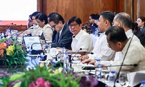 PROPOSED 2026 BUDGET. President Ferdinand R. Marcos Jr. presides over a meeting with the Private Sector Advisory Council - Education and Jobs Sector Group in Malacañang on June 25, 2025. Malacañang announced Tuesday (July 15) that President Ferdinand R. Marcos Jr. approved the proposed PHP6.793-trillion budget for 2026. (Presidential Photojournalists Association photo)