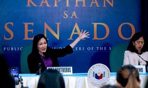 Senator Risa Hontiveros (PNA photo by Avito Dalan)  