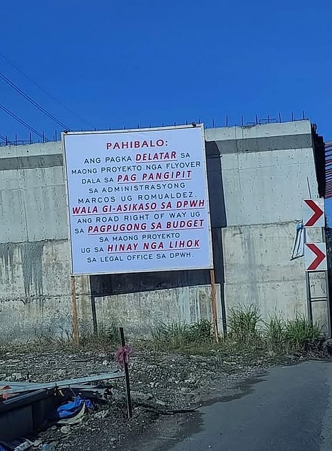 DPWH-Davao nagpaklaro bahin sa pagkalangay sa flyover project