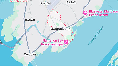 Marigondon, Lapu-Lapu City map