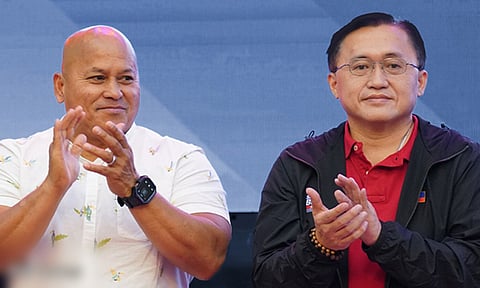 Senators Ronald “Bato” dela Rosa and Christopher “Bong” Go.