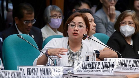 MANILA. Sara Discaya during the Senate hearing on Monday, September 1, 2025. 