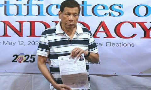 Former president Rodrigo R. Duterte (PNA file photo  by Robinson Niñal Jr.)