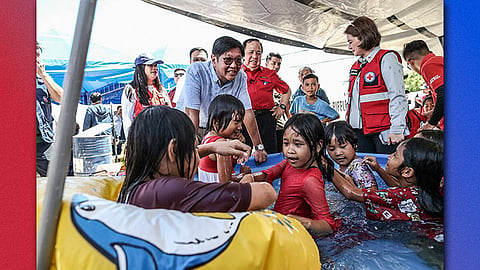 Marcos returns to quake-hit Cebu as shift to modular homes begins