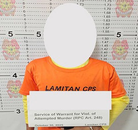 ZAMBOANGA. Lawmen arrest an attempted murder suspect in a law enforcement operation by way of service of warrant of arrest on Thursday, October 30, in Matibay village, Lamitan City, Basilan province. 