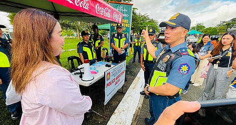 ILOILO. Police Brigadier General Josefino Ligan, regional director of the Police Regional Office in Western Visayas (PRO 6), inspects Police Assistance Desks at Parola Wharf and Dumangas Port in Iloilo City as part of Undas 2025 security operations, joined by transport and law enforcement representatives.