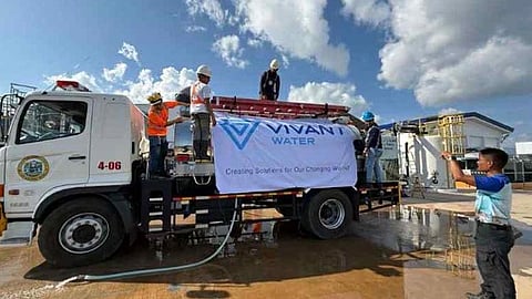 Vivant mihatag tubig, relief packs 
sa mga dapit nga naigo sa bagyo 