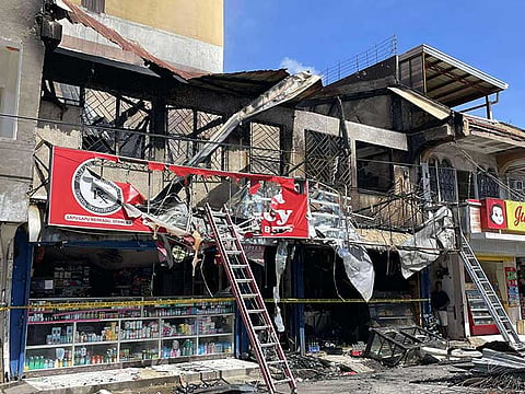 Fire guts upper floor of pharmacy in Lapu-Lapu; electrical failure eyed