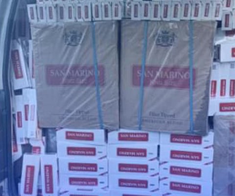 ZAMBOANGA. Lawmen arrested two people, including a policeman, and seized some P2.5 million worth of smuggled cigarettes in a law enforcement operation on Thursday, November 27, in Jose Abad Santos village, Malabang, Lanao del Sur. 