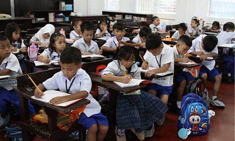 PRIORITIZING EDUCATION. Children at the Santiago Elementary School in Barangay Santiago, General Trias, Cavite in this photo taken on June 16, 2025, the first day of classes for Academic Year 2025-2026. House Committee on Higher and Technical Education Chairperson, Tingog Party-List Rep. Jude Acidre, on Friday (Nov. 28, 2025) welcomed the proposed 2026 PHP1.38 trillion allocation for the education sector, citing the government's firm commitment to placing education at the center of the national development agenda. (PNA file photo by Avito Dalan)
