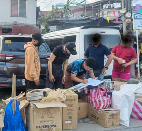 ZAMBOANGA. Lawmen arrested one person and seized some P500,000 worth of firecrackers in Camino Nuevo village, Zamboanga City, on December 24 as the City Government continues the policy of banning the use, sale, possession, distribution, storage, and manufacture of all forms of firecrackers and regulates consumer pyrotechnics in accordance with the provisions of Republic Act 7183. 